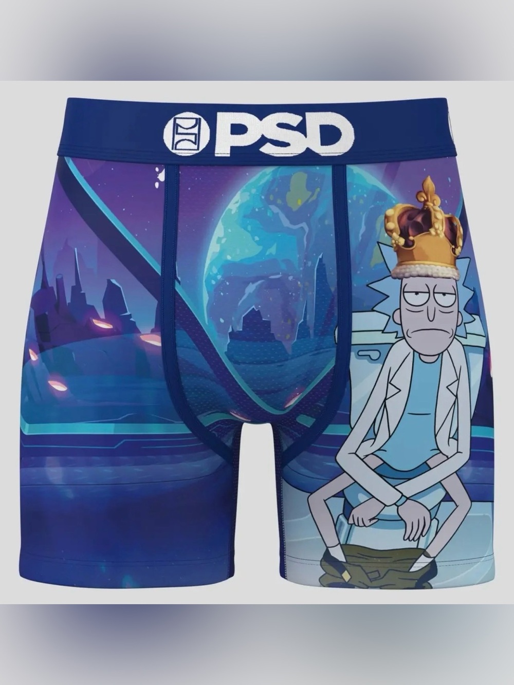 NWT PSD Rick & Morty King Sh*t - 5” Boxes Brief Medium